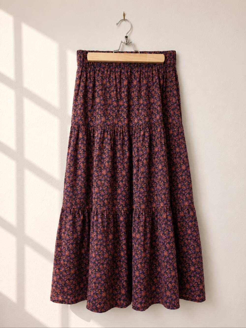 Madewell Pull-On Tiered Maxi Skirt in Orchard Floral XXS Prairie Cottagecore